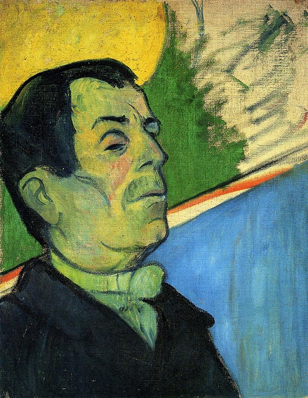 Portrait of a Man Wearing a Lavalliere - Paul Gauguin Painting